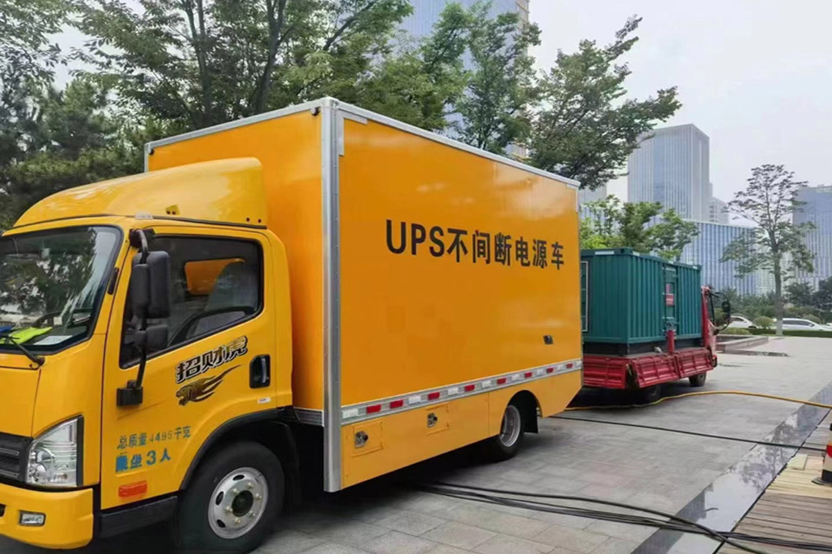 金华发电机租赁施工现场